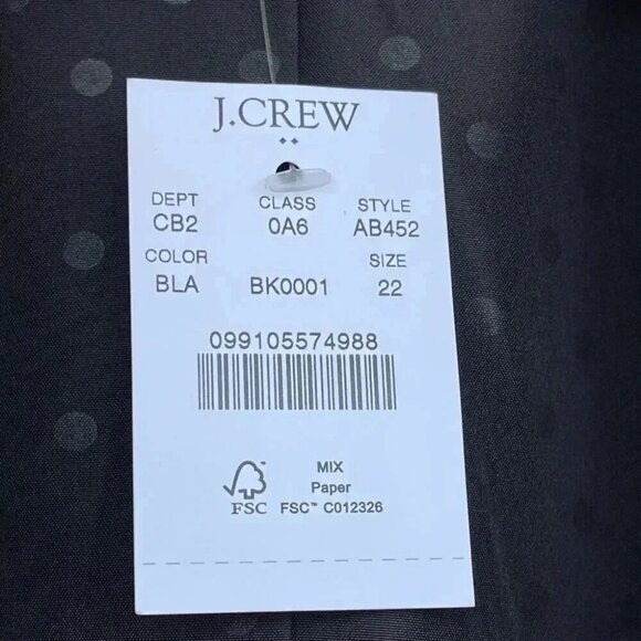 JCREW  Going-out blazer in stretch twill size 22 - Picture 7 of 15